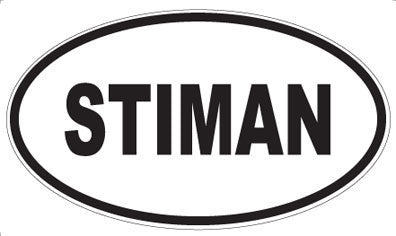STIMAN - Oval Magnet