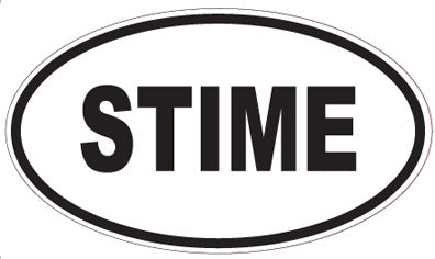 STIME - Oval Sticker