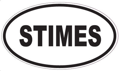 STIMES - Oval Sticker