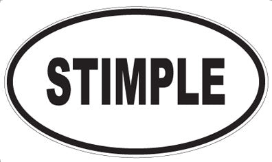 STIMPLE - Oval Sticker