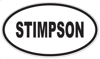 STIMPSON - Oval Magnet