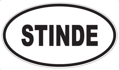 STINDE - Oval Sticker