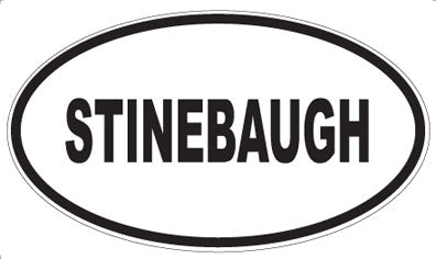 STINEBAUGH - Oval Sticker