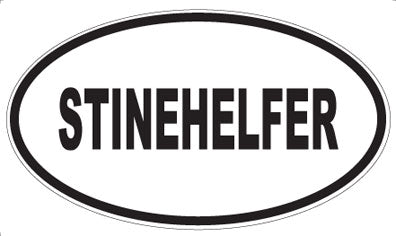 STINEHELFER - Oval Sticker