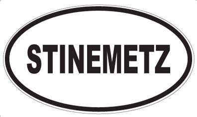 STINEMETZ - Oval Sticker