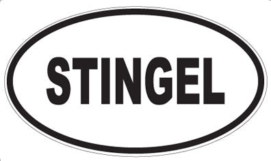 STINGEL - Oval Sticker