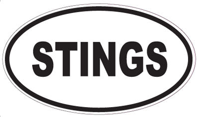 STINGS - Oval Sticker