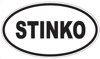 STINKO - Oval Sticker