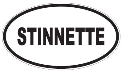 STINNETTE - Oval Magnet