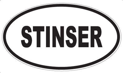 STINSER - Oval Sticker