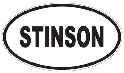 STINSON - Oval Magnet