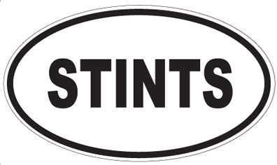 STINTS - Oval Sticker