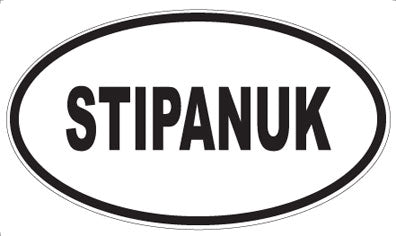 STIPANUK - Oval Sticker