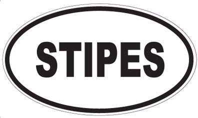 STIPES - Oval Sticker