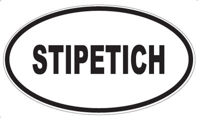 STIPETICH - Oval Sticker