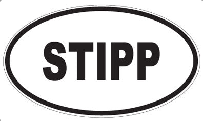 STIPP - Oval Sticker