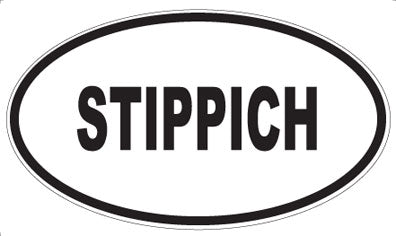 STIPPICH - Oval Sticker