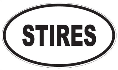 STIRES - Oval Sticker