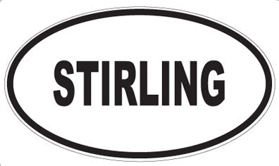 STIRLING - Oval Sticker