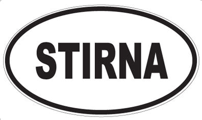 STIRNA - Oval Sticker