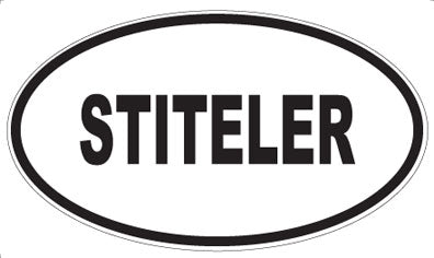 STITELER - Oval Magnet
