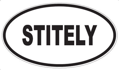 STITELY - Oval Magnet