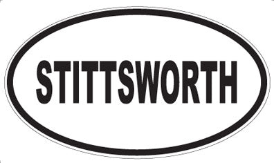 STITTSWORTH - Oval Sticker