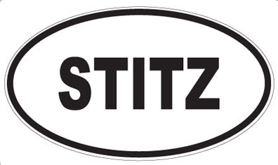 STITZ - Oval Sticker