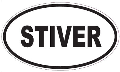 STIVER - Oval Sticker