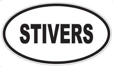 STIVERS - Oval Sticker