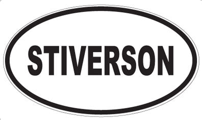 STIVERSON - Oval Sticker