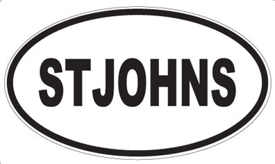 STJOHNS - Oval Magnet