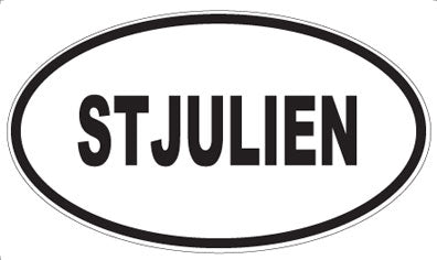 STJULIEN - Oval Sticker