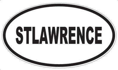 STLAWRENCE - Oval Sticker