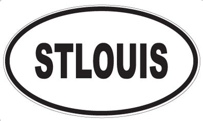 STLOUIS - Oval Magnet
