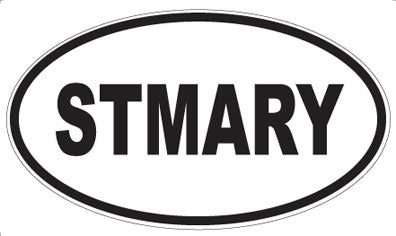 STMARY - Oval Sticker