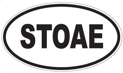 STOAE - Oval Sticker