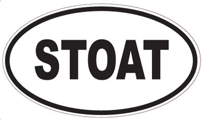 STOAT - Oval Magnet