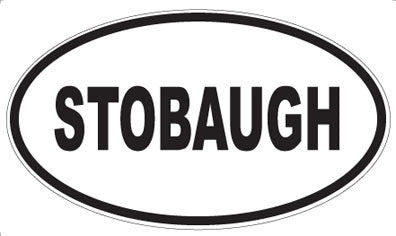 STOBAUGH - Oval Magnet