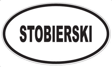 STOBIERSKI - Oval Magnet