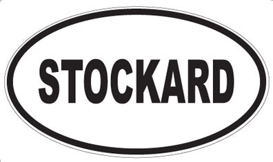 STOCKARD - Oval Magnet