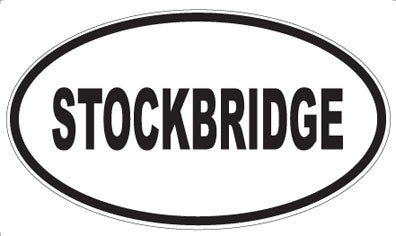 STOCKBRIDGE - Oval Magnet