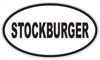 STOCKBURGER - Oval Sticker
