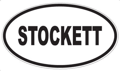 STOCKETT - Oval Sticker