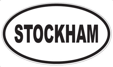 STOCKHAM - Oval Sticker