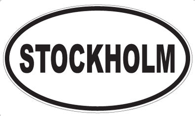 STOCKHOLM - Oval Sticker