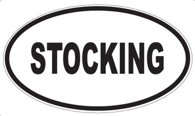 STOCKING - Oval Sticker