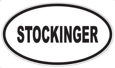 STOCKINGER - Oval Sticker