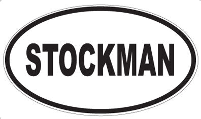 STOCKMAN - Oval Magnet