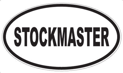 STOCKMASTER - Oval Sticker
